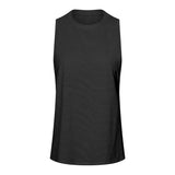 Womens Clothing Yoga Tank Tops Sports Top Gym Fitness Outdoor Jogging Workout Breathable All-match Jacquard Fabric Loose Vest 10