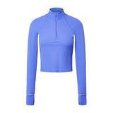 YOGA Top Choice Store womens Clothing Gym Top Yoga Sport Outdoor Casual Jogging Crop Top Sportswear Women's Sports Jacket Long Sleeve Sweatshirts